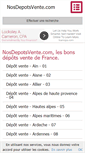 Mobile Screenshot of nosdepotsvente.com